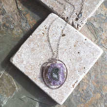Amethyst Stalactite Sterling Silver Necklace