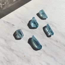Raw Aqua Aura Quartz Crystal Ring
