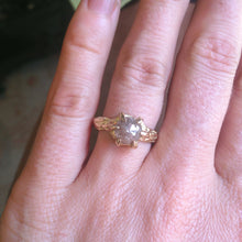 14kt Yellow Gold Tree Branch Diamond Solitaire Size 6.5