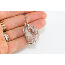 Sterling Silver Quartz Crystal Necklace