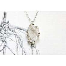 Sterling Silver Quartz Crystal Necklace