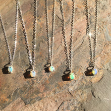 Simple Opal Pendant on Sterling Silver chain