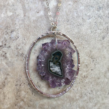 Amethyst Stalactite Sterling Silver Necklace