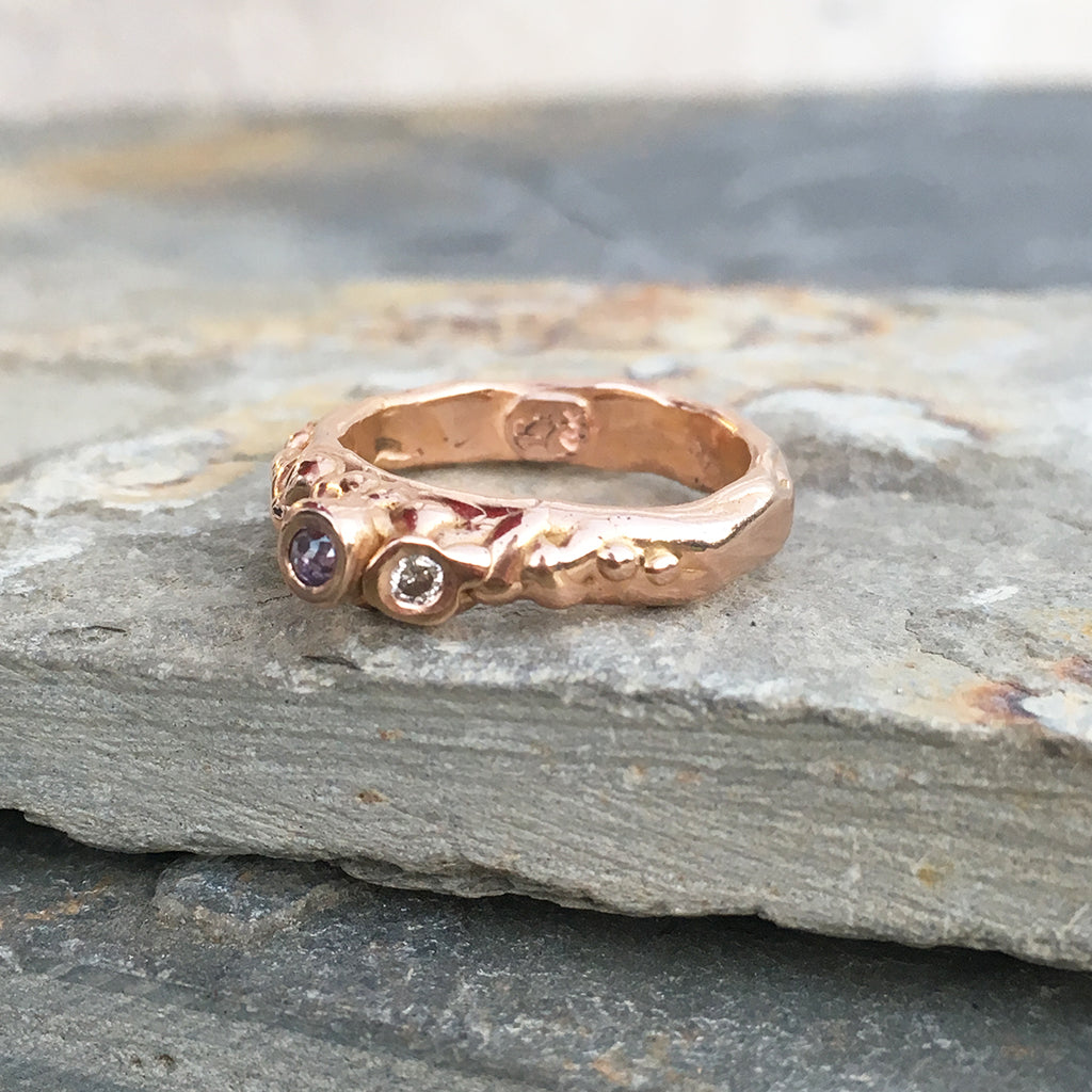 Rustic Solid Gold Ring – Praxis Jewelry
