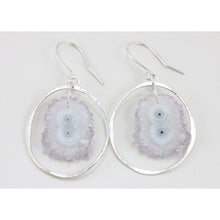 Raw Amethyst Stalactite Dangle Earrings