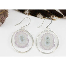 Raw Amethyst Stalactite Dangle Earrings