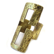 Hammered Cross Ring