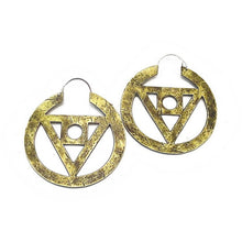 Philosopher's Stone Hoop Earrings