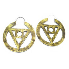 Philosopher's Stone Hoop Earrings