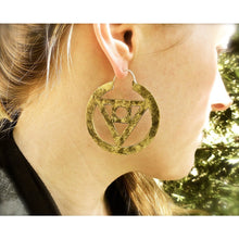 Philosopher's Stone Hoop Earrings