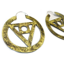 Philosopher's Stone Hoop Earrings