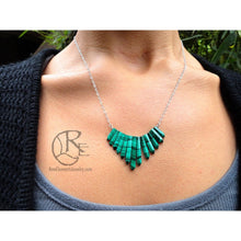 Malachite Point Necklace
