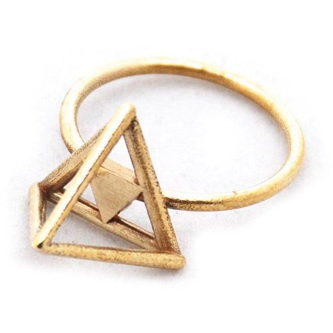 Geometric Triangle Ring – Raw Elements Jewelry
